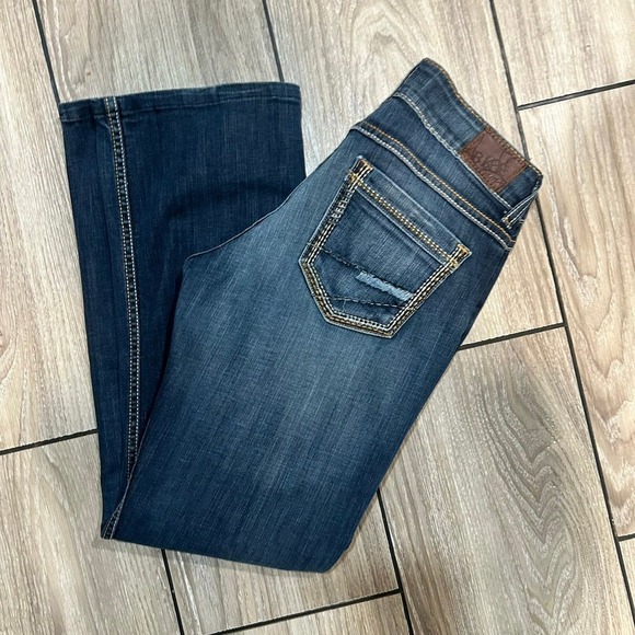 BKE Denim - BKE Jeans Women’s 28x31 Faded Bootcut Bootcut Preppy Casual Denim Embroidered